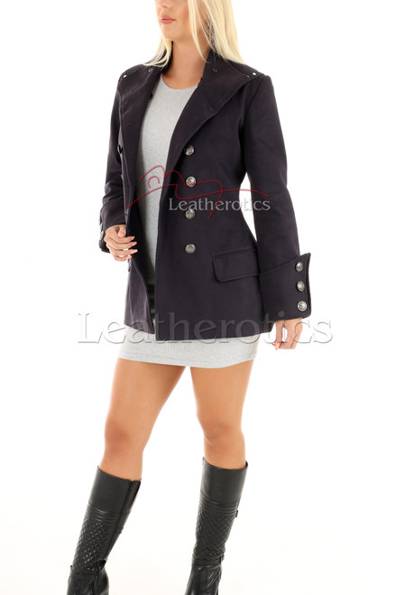 Women's Steampunk Military Jacket Fitted 1 Women's Steampunk Military Jacket Fitted 1