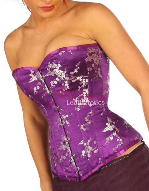 Purple Brocade Corset