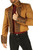 Brown color military steampunk jacket for men