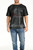 Men's Perforated  Leather T-Shirt - front 2