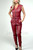 Red leather sleeveless catsuit 3