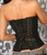 black satin corset - back