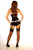 Black Satin Corset - zoomed out