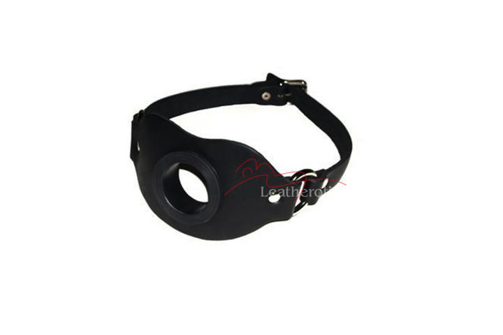 Feeder Heavy-duty Leather Pipe Gag Leatherotics pic 1