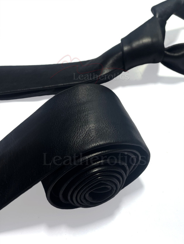 Real Leather Tie , leatherotics