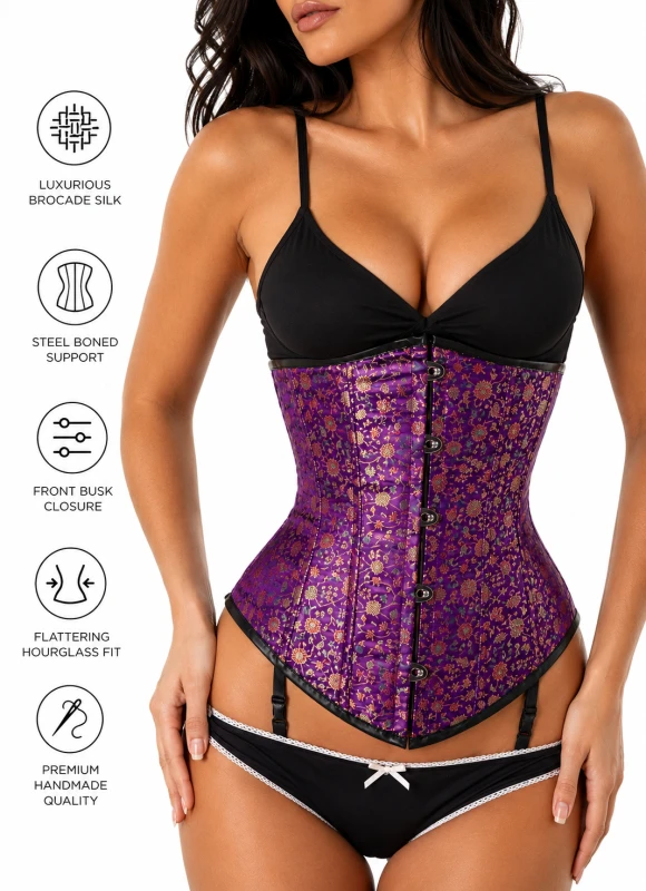 steel boned tight lacing corset