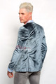 Deluxe Blue Velvet Mens Blazer -back