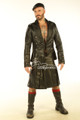 Mens Leather Kilt with Top