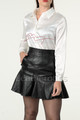 Leather skirt Frill Hemline 2