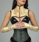 Golden Shoulder Corset With Gloves 1