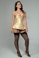 gold brocade corset