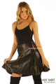 Black Leather Skirt A Line High Waisted Best Womens Fashion NP6