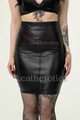 leather spanking skirt front view