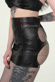 spanking leather skirt side view
