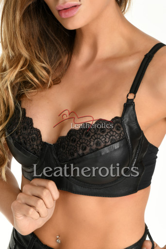 Leather Lingerie | Women's Leather Underwear, Bra, Panty Set