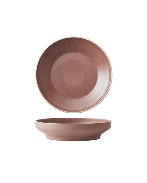 MOD Smoky Plum Raised Salad/ Pasta Plate 8 in.