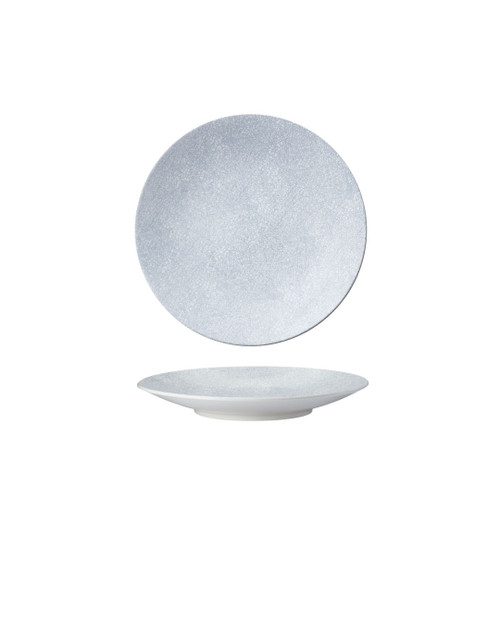 Urban Grey Round Dessert/ Cake Plate 7 in.