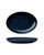 Knit Navy Blue Oval Dinner Plate/Serving Plate for 2 to 3 Persons 10.75 in.