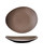 Rustic Chestnut Ovalish Dinner Plate/ Serving Plate 11.5 in.