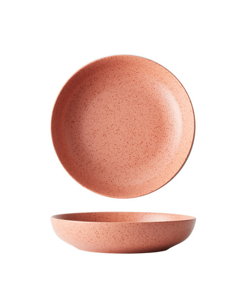 Lava Rusty Pink Round Shallow Serving Dish for 4 Persons 9 in.