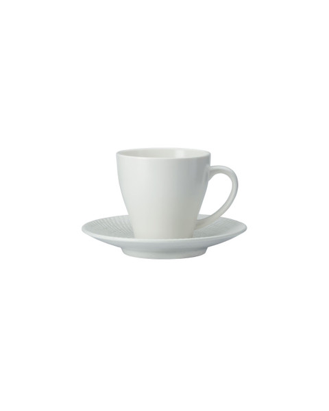 Urban White Coffee/ Tea Cup 217 ml and Saucer 6 in.