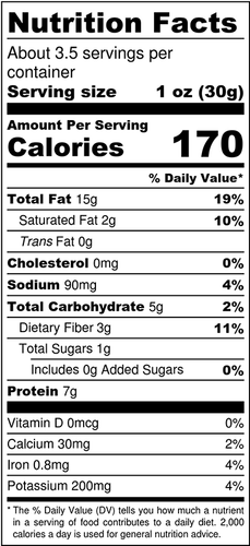 Flaming Salted Spicy Peanuts nutrition facts