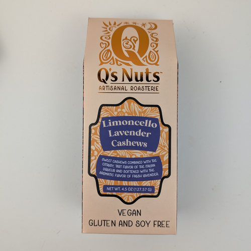 Limoncello Lavender Cashews Gift Box front view