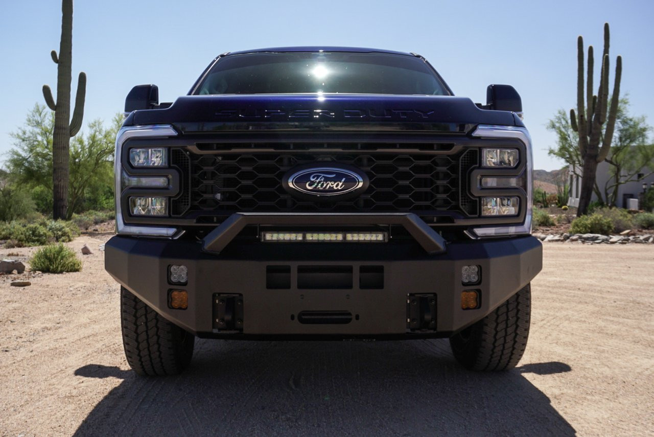 ICI Alumilite Front Bumper (AL-FBM59FDN-RT) — installed view