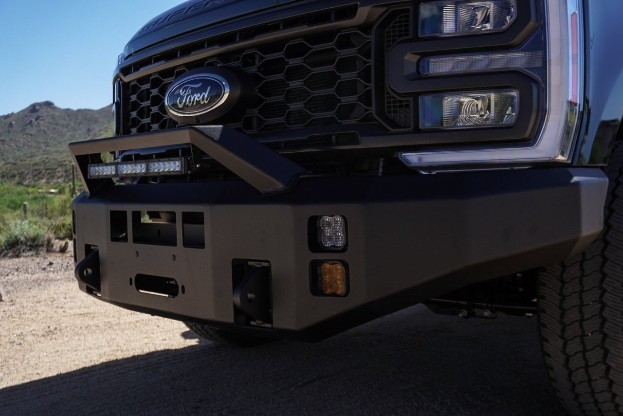 ICI Alumilite Front Bumper (AL-FBM59FDN-RT) — installed view