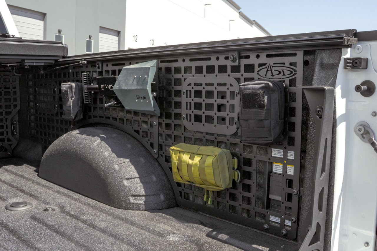 Bed Side Molle Panels (AC8103301NA) — installed view