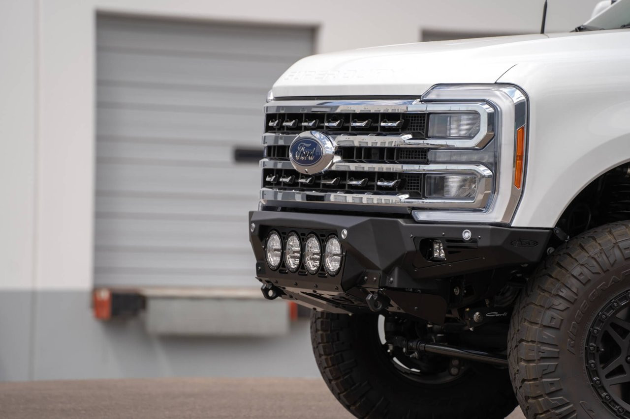 Bomber Front Bumper (F810014110103) — installed view