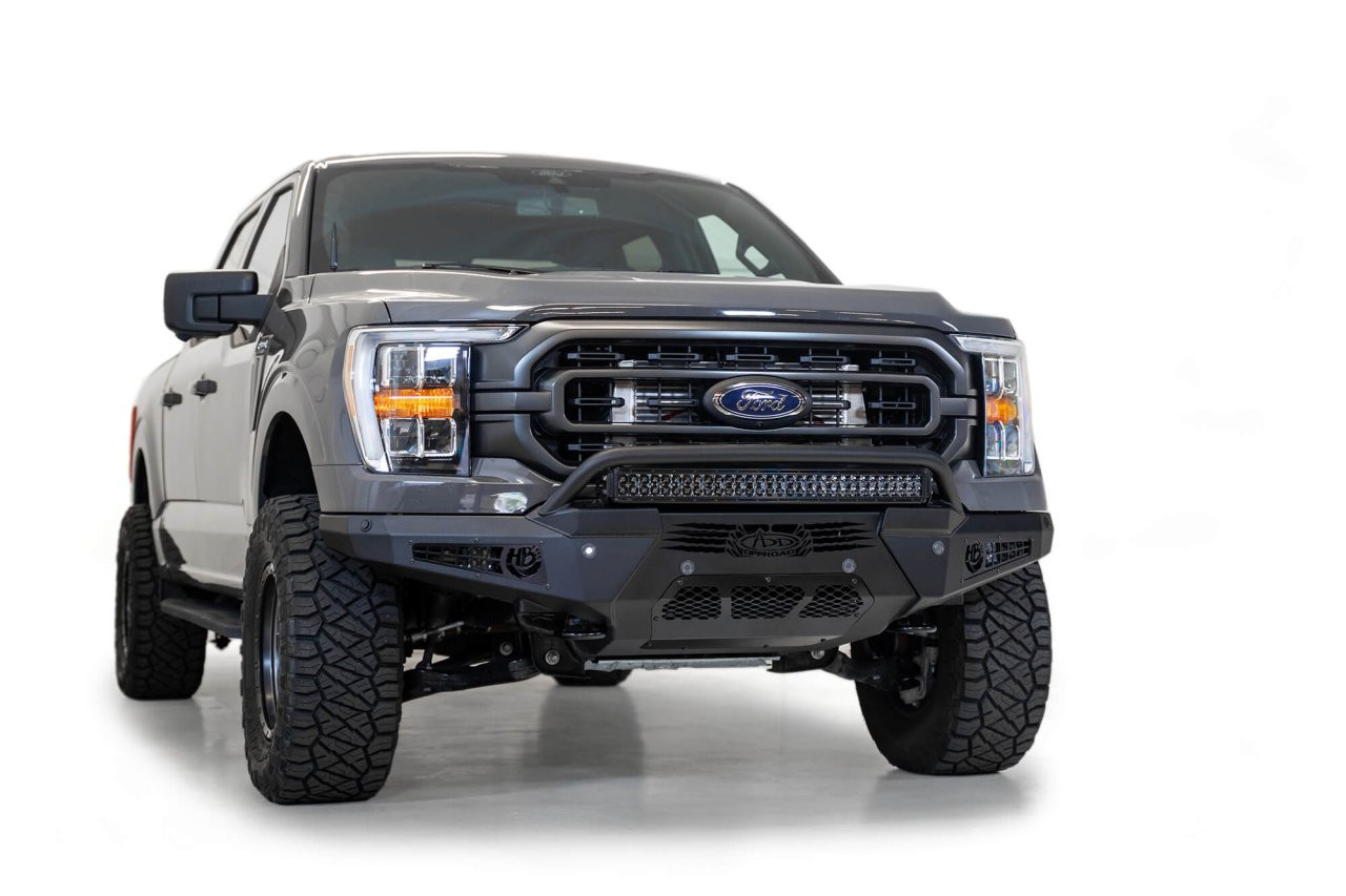 HoneyBadger Front Bumper (F190111040103) — installed view