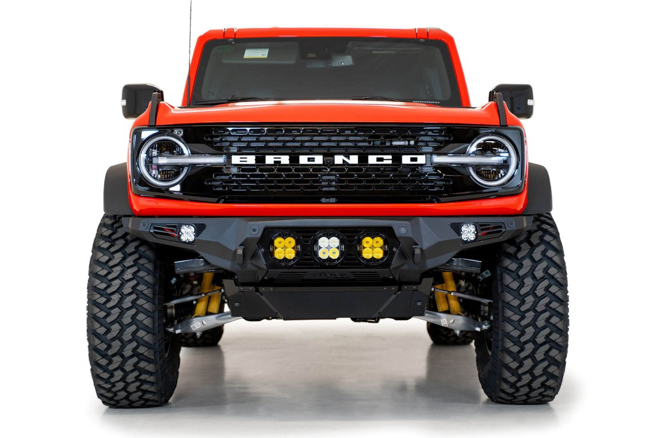 Bomber Front Bumper (F230194120103) — installed view