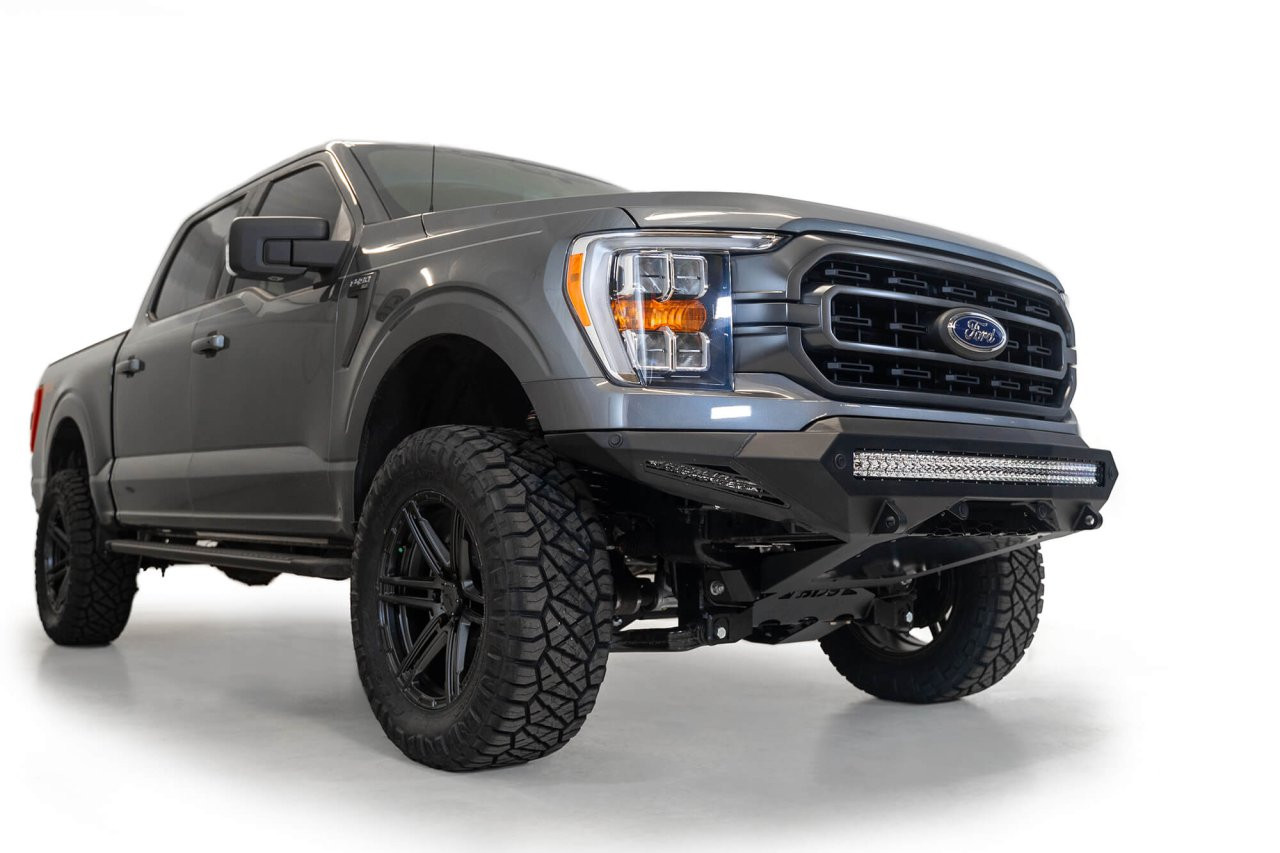 Stealth Fighter Front Bumper (F191402860103) — installed view