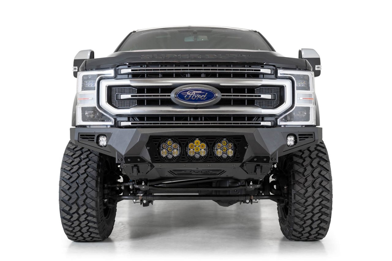 Bomber Front Bumper (F160014100103) — installed view