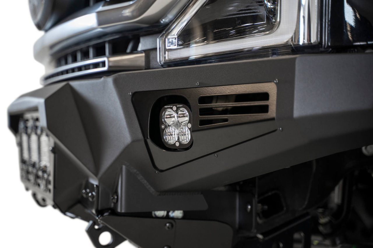 Bomber Front Bumper (F160014100103) — installed view