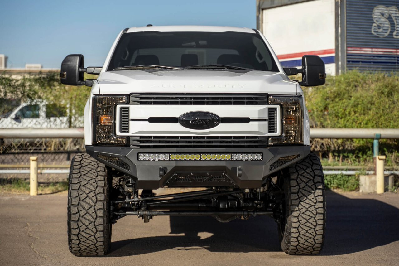Stealth Fighter Front Bumper (F161193030103) — installed view
