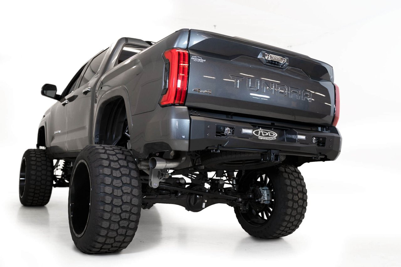 Stealth Fighter Rear Bumper (R763271370103) — installed view
