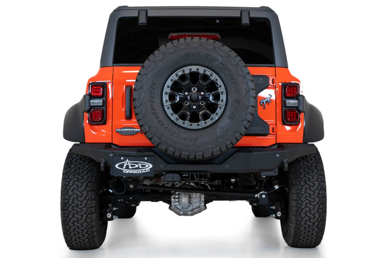 Rock Fighter Rear Bumper (R26012NA0103) — installed view
