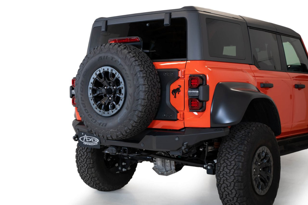Rock Fighter Rear Bumper (R26012NA0103) — installed view