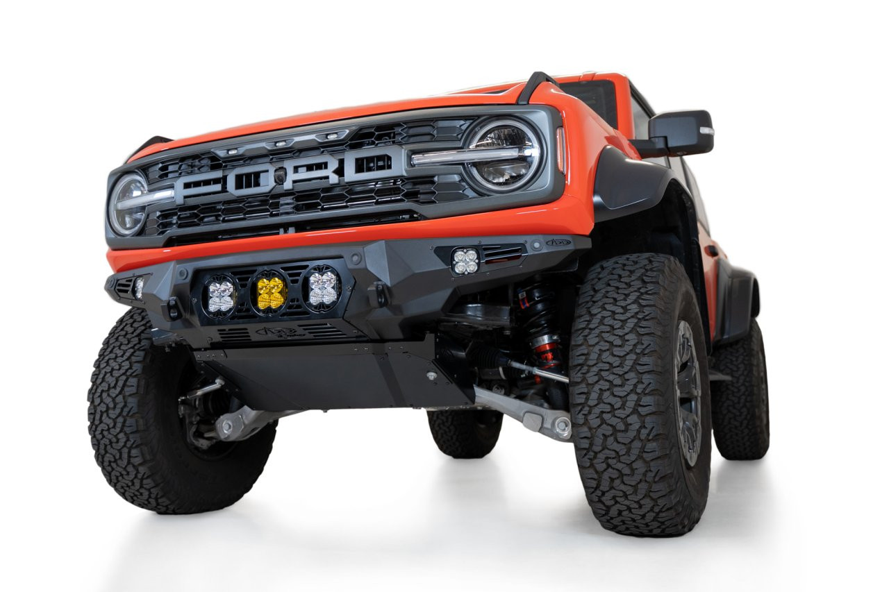 Bomber Front Bumper (F260014120103) — installed view