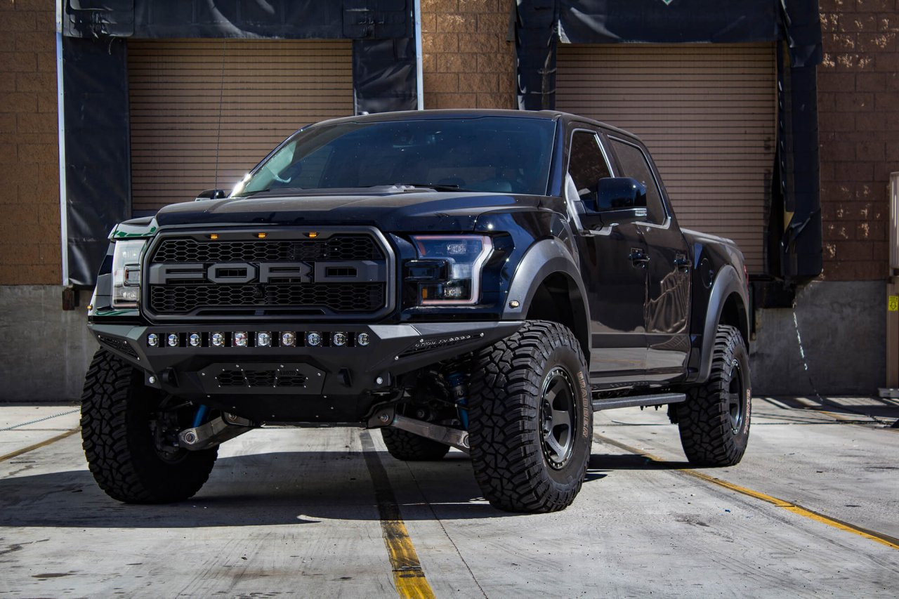 Stealth Fighter Front Bumper (F111182860103) — installed view
