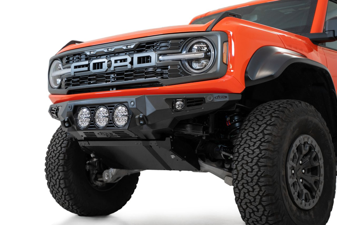 Bomber Front Bumper (F260014130103) — installed view