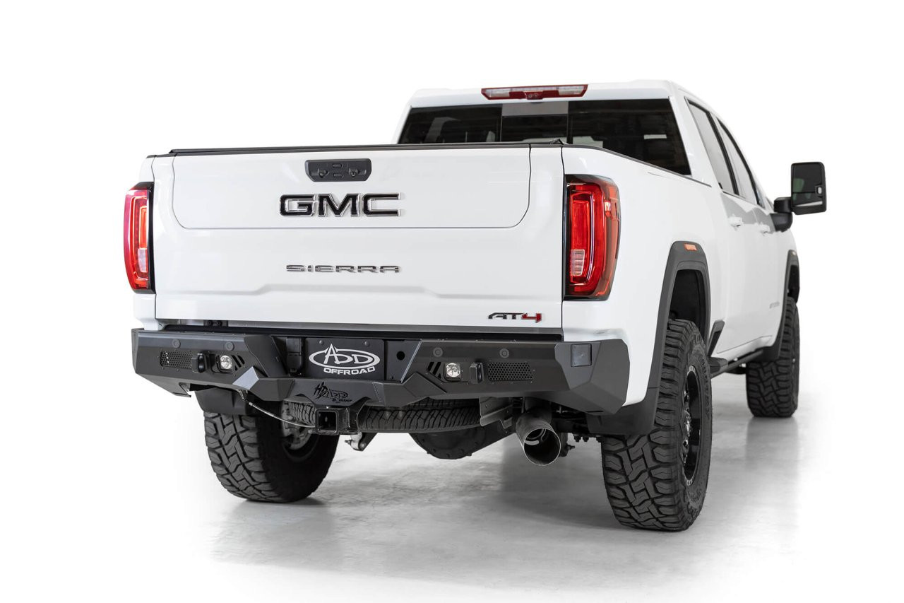 Bomber HD Rear Bumper (R270021280103) — installed view