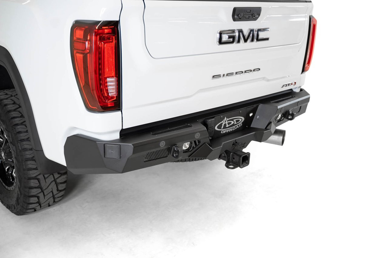 Bomber HD Rear Bumper (R270021280103) — installed view