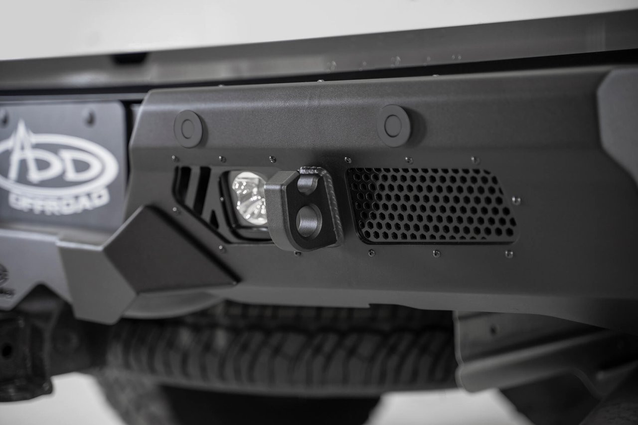 Bomber HD Rear Bumper (R270021280103) — installed view