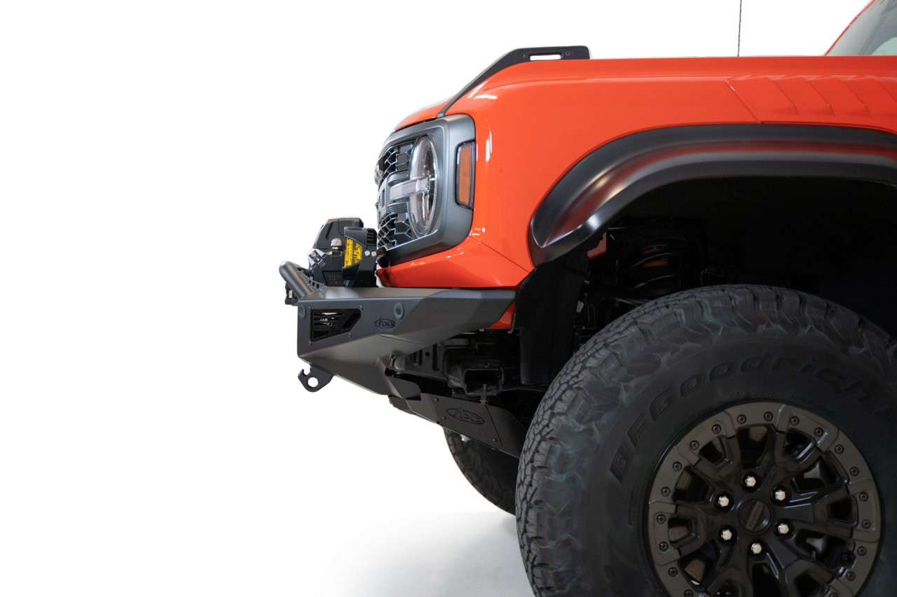 Rock Fighter Front Bumper (F260181060103) — installed view