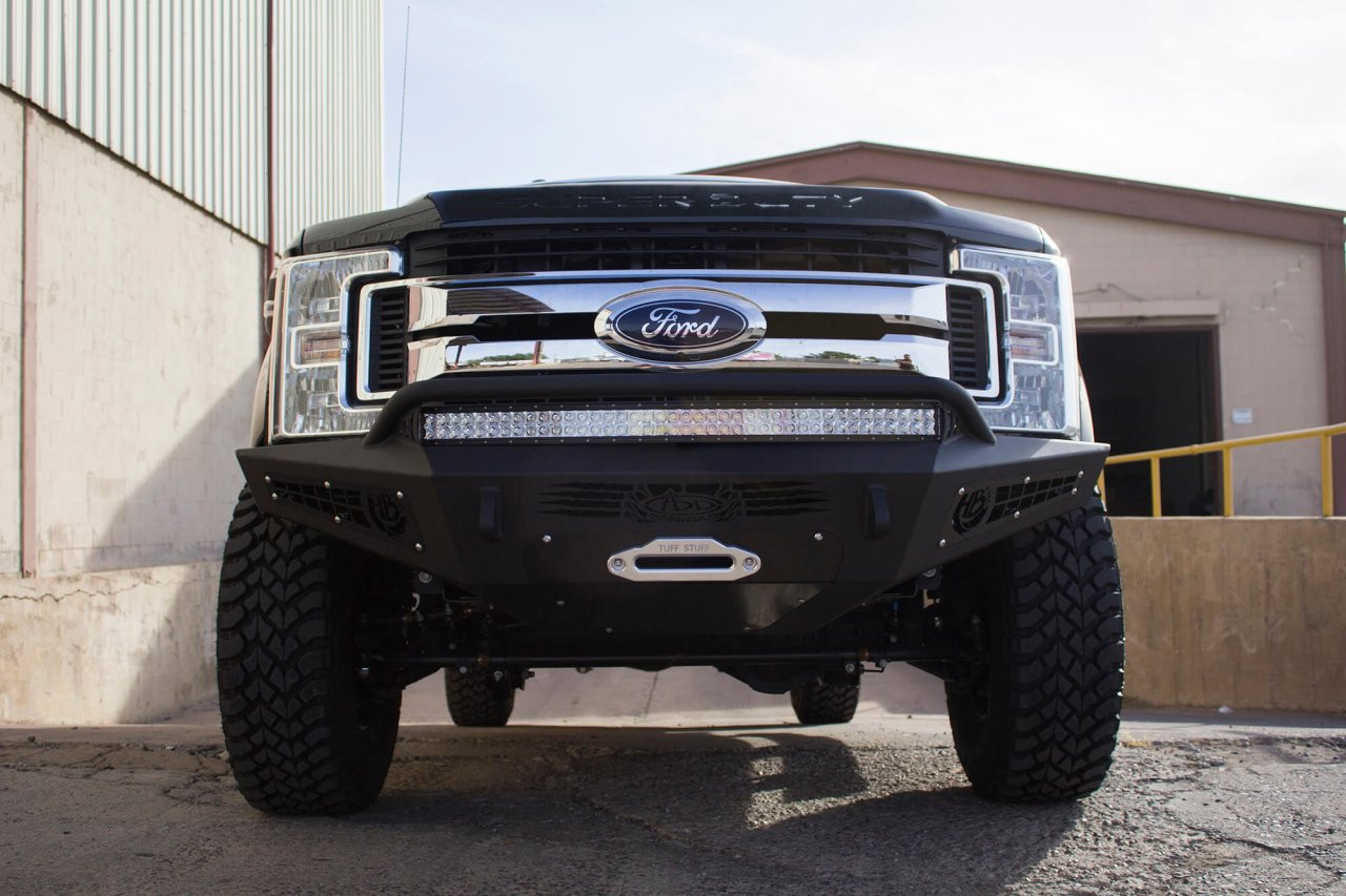 HoneyBadger Front Bumper (F167382840103) — installed view