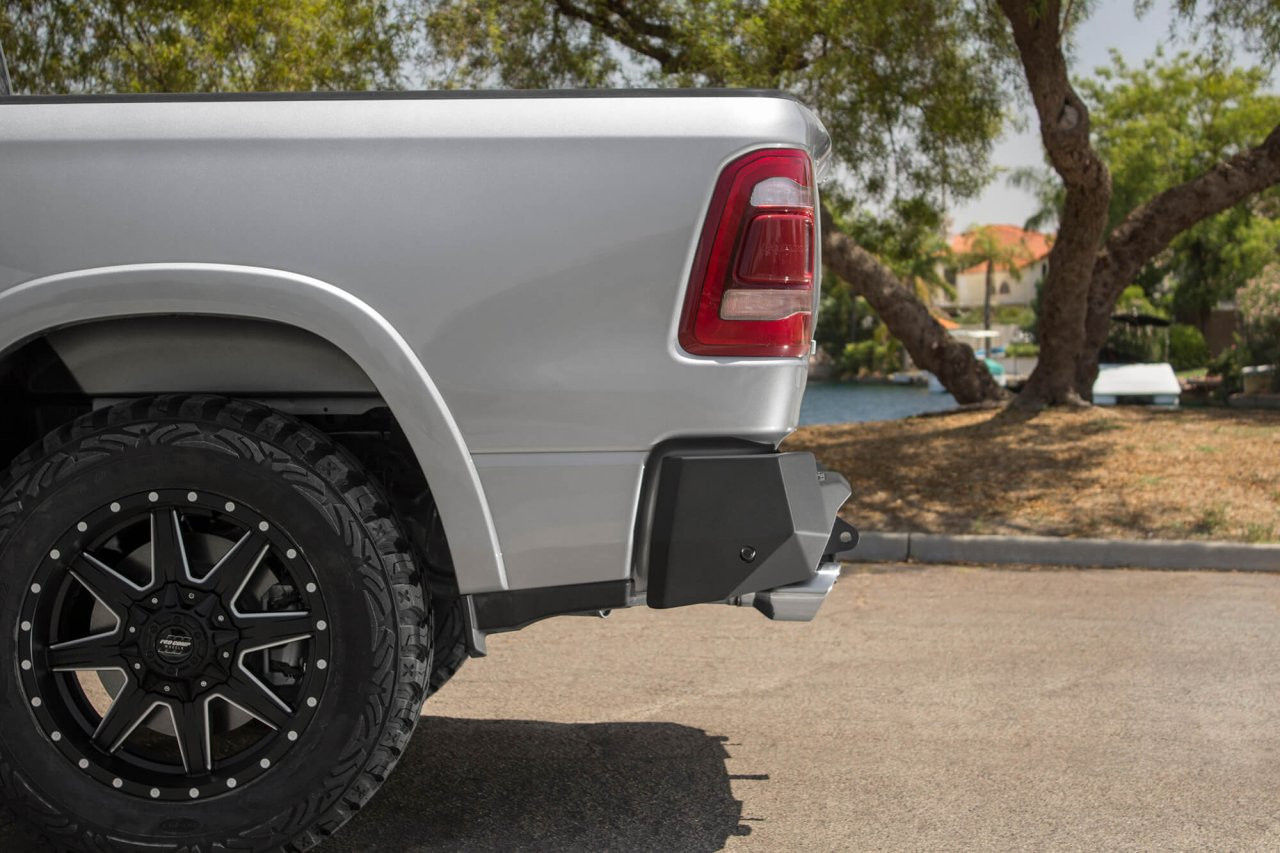 Stealth Fighter Rear Bumper (R551281280103) — installed view