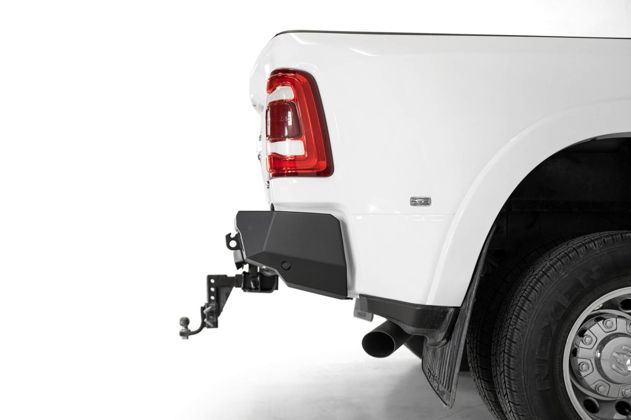 Bomber HD Rear Bumper (R560051280103) — installed view